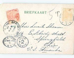 1906 postcard STREET SCENE Apeldoorn - Gelderland Netherlands F5174