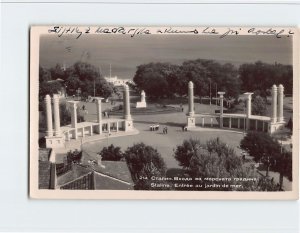 Postcard Entrée au jardin de mer Staline Varna Bulgaria