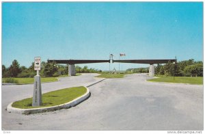 Entrance gates to the Peace Gardens,  Boissevain,  Manitoba,  Canada,   40-60s