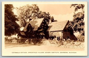 Cotswold Cottage  Edison Institute  Dearborn  Michigan  Postcard