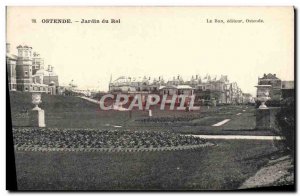 Old Postcard Ostend Jardin Du Roi