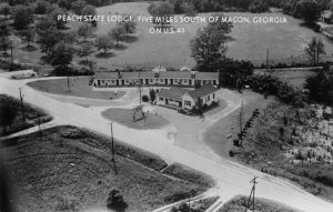 Macon Georgia Peach State Lodge Real Photo Vintage Postcard AA60830