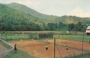 Waynesville North Carolina Camp Dellwood for Girls Tennis Courts PC AA49815