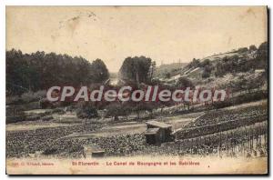 Postcard Old St Florentin The Burgundy Canal and Sabileres