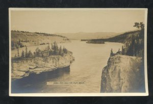 RPPC YUKON RIVER FIVE FINGER RAPIDS ALASKA VINTAGE REAL PHOTO POSTCARD