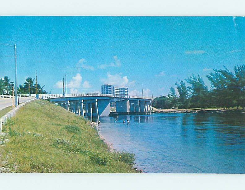 Pre-1980 BRIDGE SCENE Boca Raton Florida FL H8473