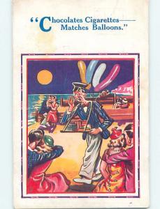 1940 comic BRITISH MAN SELLING CHOCOLATE AND CIGARETTES AT BEACH HL9215