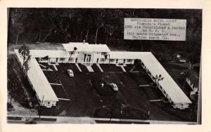 Daytona Beach Florida Monticello Hotel Aerial Real Photo Antique Postcard K32370