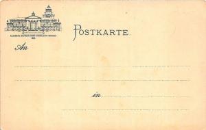 General German Sport Exhibition Munchen Sail Boat 1899 Pioneer Postal Card
