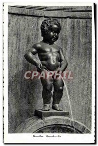 Old Postcard Brussels Manneken Pis