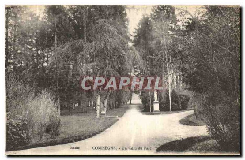 Old Postcard Compiegne A Corner Park