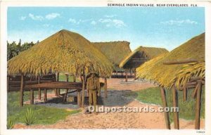 Everglades Seminole Indians, Florida USA Unused 