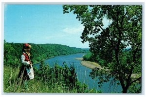 c1950 Chippewa River The Girl Wearing Norwegian Eau Claire