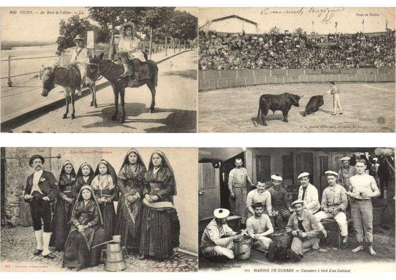 FRENCH FOLKLORE TYPES France 160 CPA pre-1940