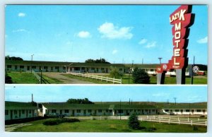 OGALLALA, Nebraska NE ~ Lincoln Highway LAZY K MOTEL 1950s Keith County Postcard