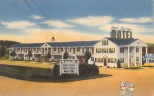 Somerset Pennsylvania Roof Garden Motel Street View Antique Postcard K90727