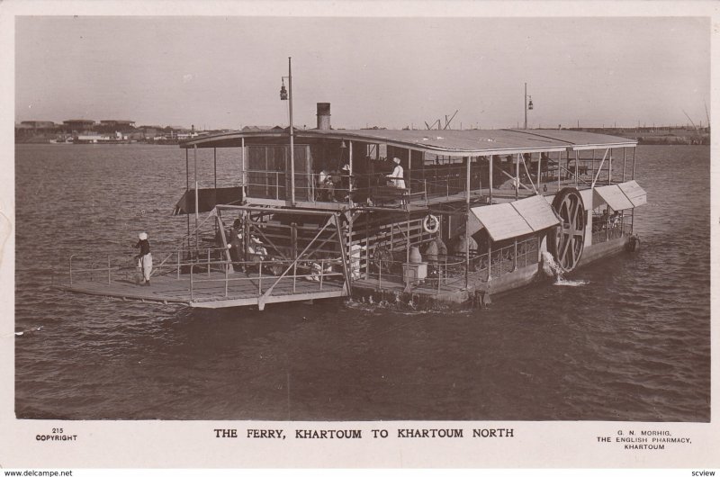 RP: Khartoum , Sudan , 1910-30s ; The Ferry