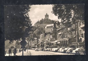 RPPC COCHEM MOSEL GERMANY UNION HOTEL OLD CARS VINTAGE REAL PHOTO POSTCARD