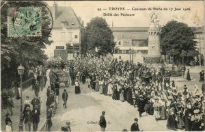 CPA TROYES Concours de Peche 190, Déflé des Pecheurs (809535)