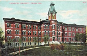 OMAHA NEBRASKA~CREIGHTON UNIVERSITY~1910s POSTCARD