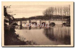 Saint Sarvin on Gartempe - The Old Bridge - Old Postcard