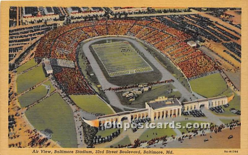 Air View, Baltimore Stadium Baltimore, Maryland, MD, USA Stadium Unused 