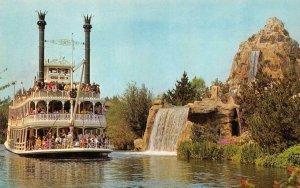 California CA  DISNEYLAND AMUSEMENT PARK  Mark Twain Steamboat  1-299 Postcard