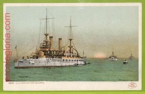 af7073 - USA - VINTAGE POSTCARD - Ships Kentyucky and Squadron NAVI-