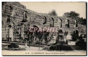 Bordeaux Postcard Ancient Ruins of the palace Gallien