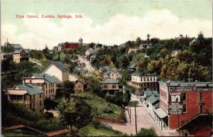 Postcard Pine Street in Eureka Springs, Arkansas