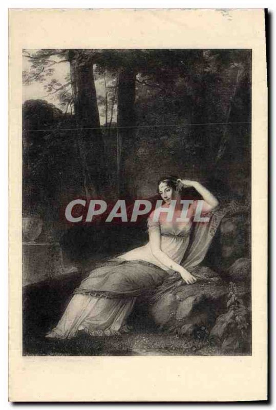 Old Postcard Louvre Museum Portrait of the Empress Josephine