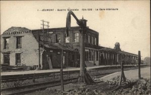 Jeumont France Guerre mondiale WWI Ruins from War Vintage Postcard