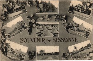 CPA Militaire Camp de SISSONNE - Souvenir (92158)