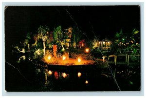 Vintage Tiki Gardens, Indian Rocks Beach, Fla. Postcard P172 