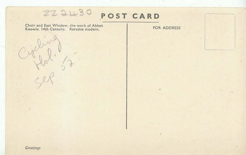 Bristol Postcard - High Altar - Bristol Cathedral    ZZ2430