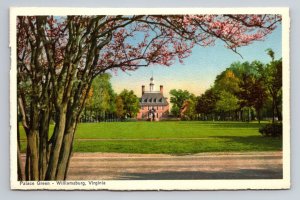 Palace Green View Williamsburg Virginia Vintage Unposted White Border