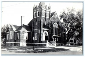 c1940's Methodist Church Sidney Iowa IA RPPC Photo Unposted Vintage Postcard