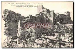 Old Postcard Les Baux Chateau du Donjon feudal built in the thirteenth centur...