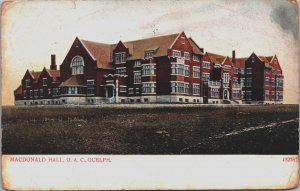 Canada Macdonald Hall O.A.C. Guelph Vintage Postcard C203