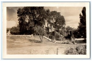 c1940's Bishop's Central Lodge Santa Fe New Mexico NM RPPC Photo Postcard