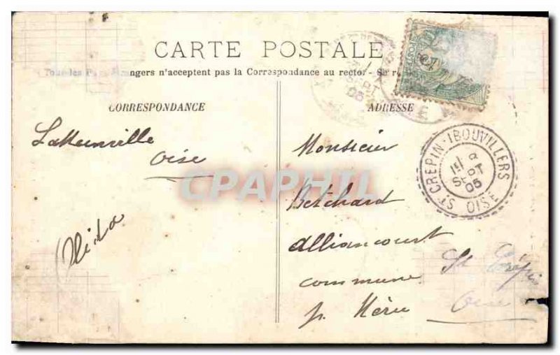 Old Postcard Gisors Tour Prisoner Riviera Banneton