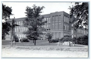 Bloomfield Iowa RPPC Photo Postcard High School c1940's Vintage Unposted