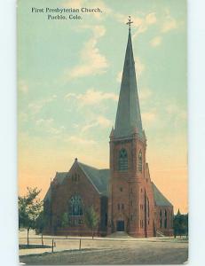 Divided-Back CHURCH SCENE Pueblo Colorado CO A9737