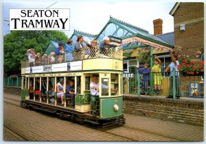 M-57823 No 6 departing Colyton Station Seaton Tramway Colyton England