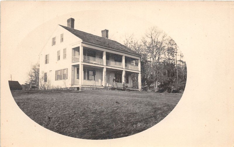 J45/ East Thompson Connecticut RPPC Postcard c1910 Private Residence 209