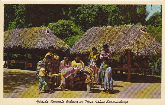 Florida Seminole Indians In Their Native Surroundings Florida Everglades