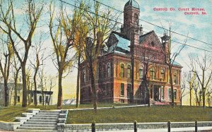 CARROLL COUNTY IOWA~COURT HOUSE~1911 POSTCARD