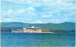 M. V. Mt. Washington Steamer, Lake Winnpeasaukee, New Hampshire, NH, 1962 Chrome