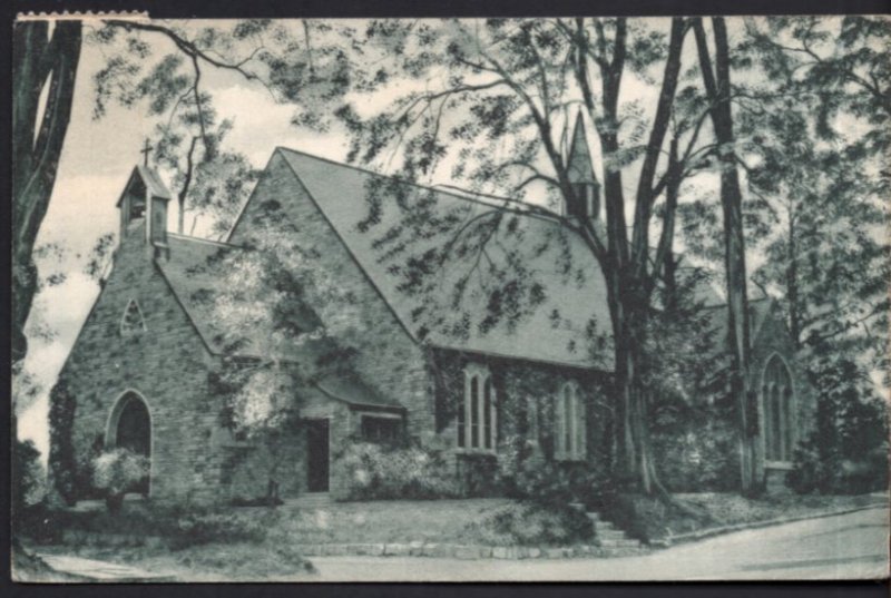 New York LONG ISLAND Episcopal Church Oyster Bay - pm1948 - Divided Back