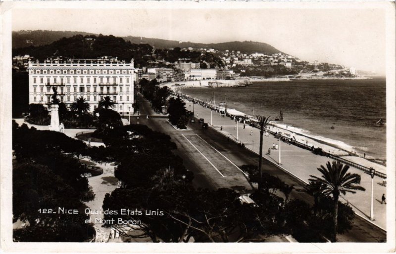 CPA Nice- Quai des Etats Unis et Mont Boron FRANCE (1042713)